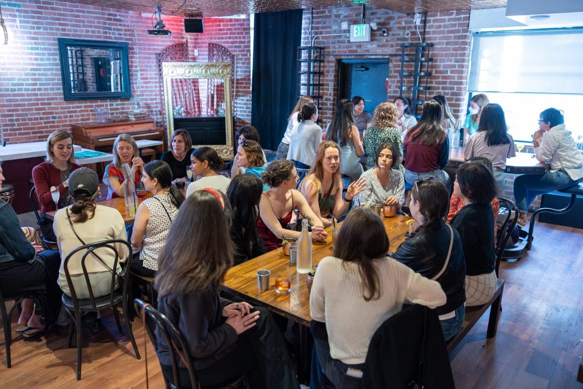 RealRoots members enjoying a curated night out together